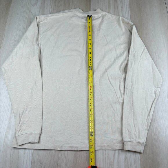 Represent Blank Sweater Men's Size XS Beige Tan Color 100% Cotton Mock Neck - Picture 10 of 10